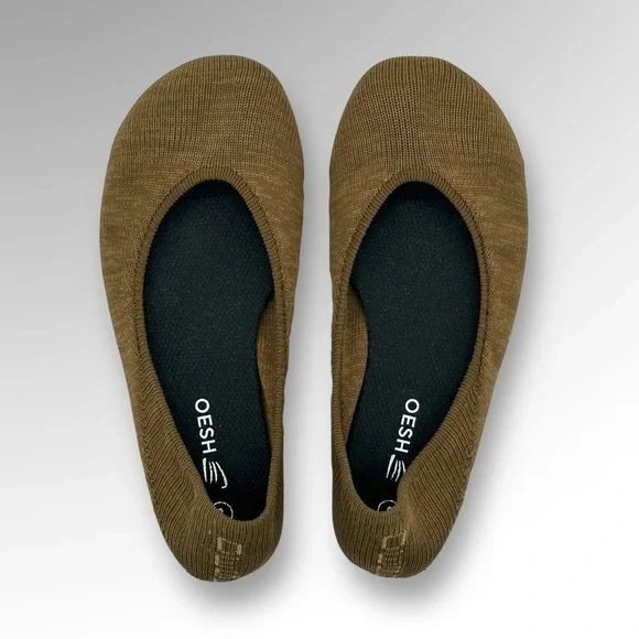 OESH Dream+ | Mocha Latte Womens Classic Ballet Flat Shoes Sz 8 - Picture 9 of 11